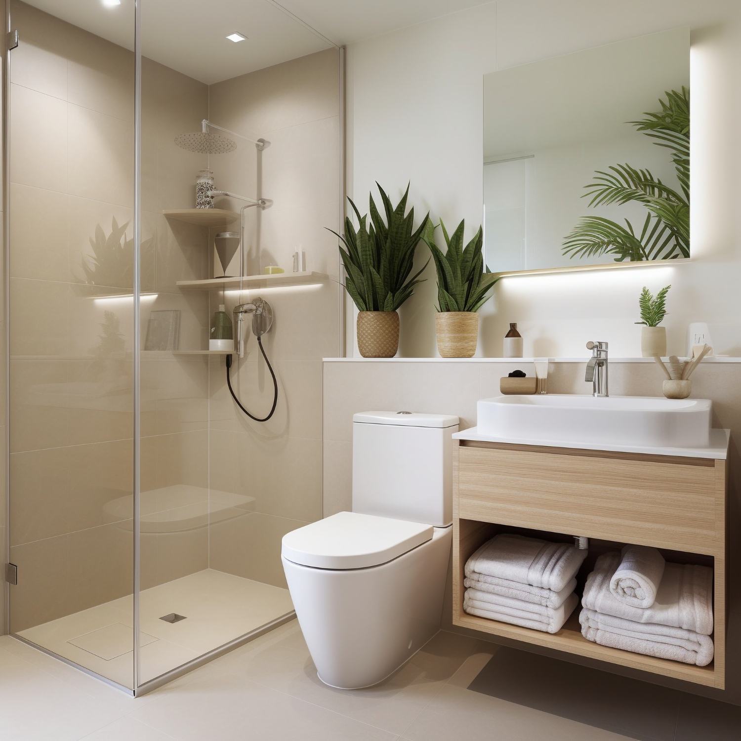 Modern luxury smart bathroom Florida Kitchen Atelier